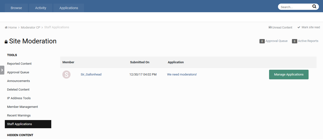 Staff Applications System Staff Extensions Invisioneer