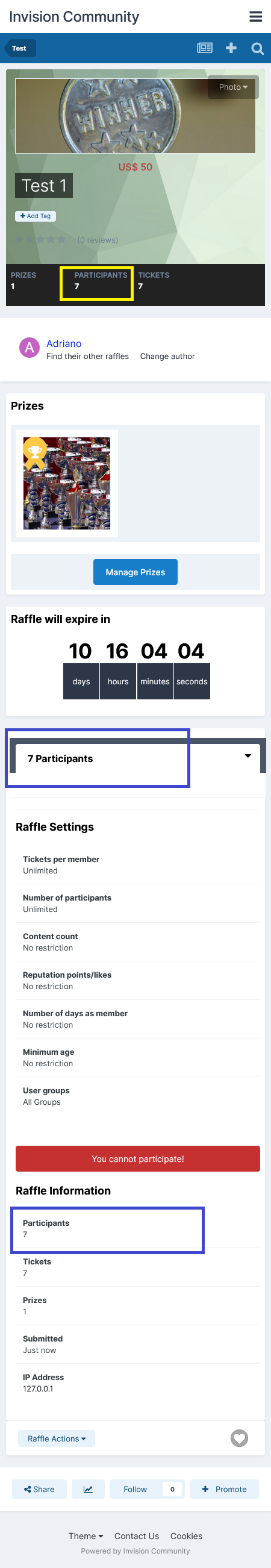 Game Raffle System Raffles System - Page 5 - Invision Community 4 - SOS Invision
