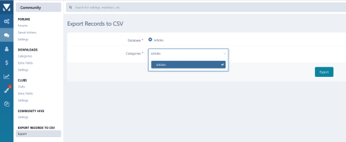 More information about "Export Records to CSV"